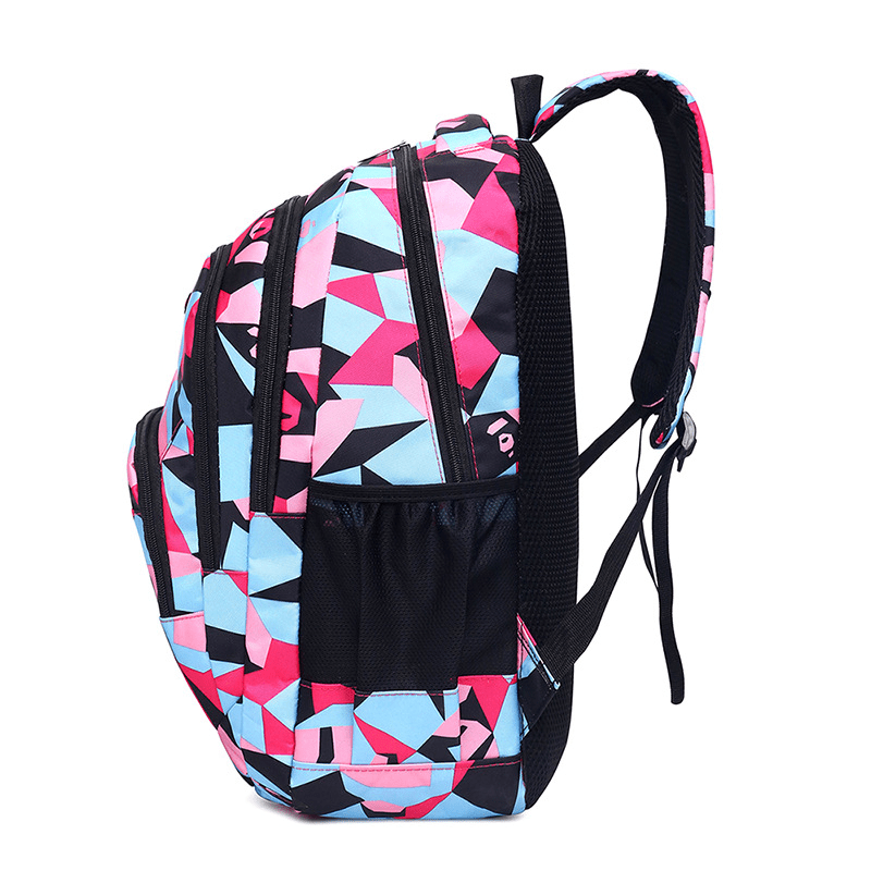Large Capacity Preppy Backpack Durable Lightweight School Travel Bag