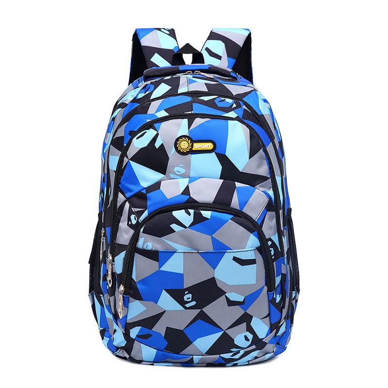Large Capacity Preppy Backpack Durable Lightweight School Travel Bag