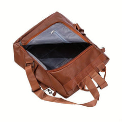 Vintage Solid Backpack All Match Travel Rucksack