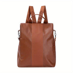 Vintage Solid Backpack All Match Travel Rucksack
