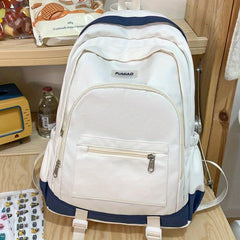 Large Capacity Backpack Nylon Durable Lightweight School Travel Bag