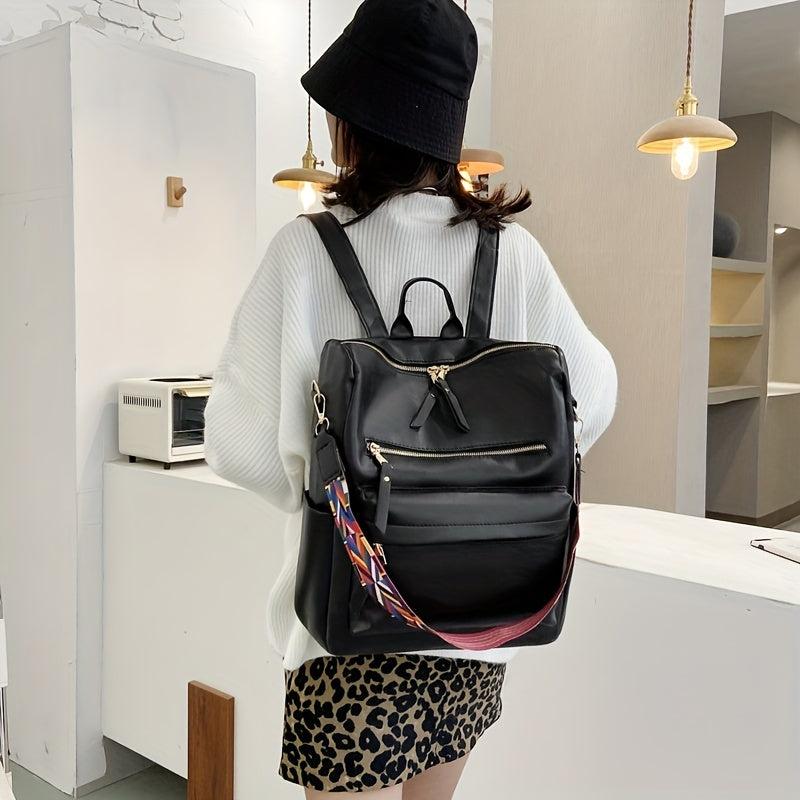 Vintage Convertible Backpack Purse Anti Theft Zipper Daypack Women's Two Way