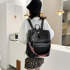 Vintage Convertible Backpack Purse Anti Theft Zipper Daypack Women's Two Way