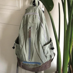 Letter Embroidery Backpack Schoolbag for Teen Students