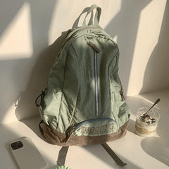 Letter Embroidery Backpack Schoolbag for Teen Students