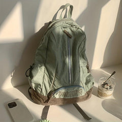 Letter Embroidery Backpack Schoolbag for Teen Students