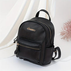 Classic Minimalist Zipper Backpack All Match Travel Daypack