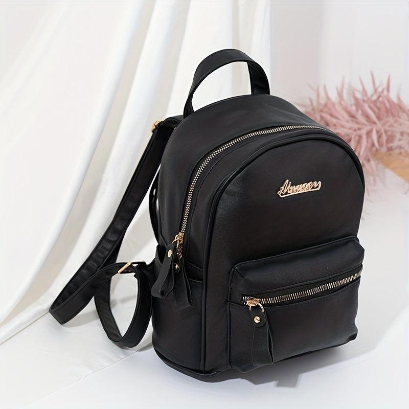Classic Minimalist Zipper Backpack All Match Travel Daypack