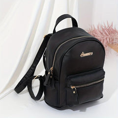 Classic Minimalist Zipper Backpack All Match Travel Daypack