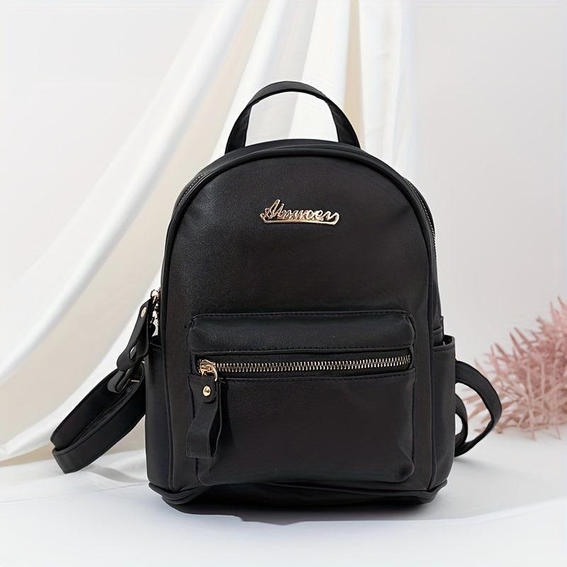 Classic Minimalist Zipper Backpack All Match Travel Daypack