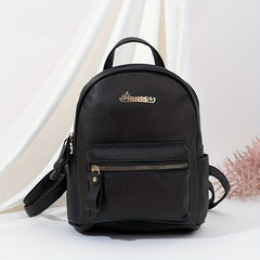 Classic Minimalist Zipper Backpack All Match Travel Daypack