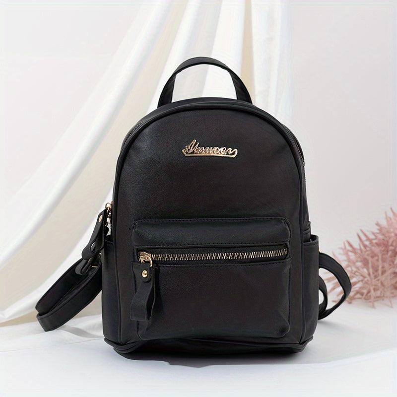 Classic Minimalist Zipper Backpack All Match Travel Daypack