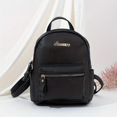 Classic Minimalist Zipper Backpack All Match Travel Daypack