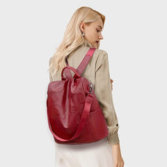 Embossed Letter Backpack for Women Casual Travel Rucksack
