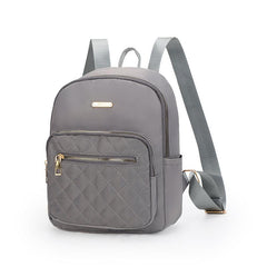 Argyle Pattern Small Backpack Women's Zipper Backpack