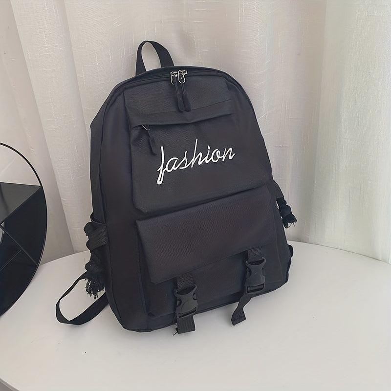 Preppy Laptop Backpack Large Capacity Travel Bookbag