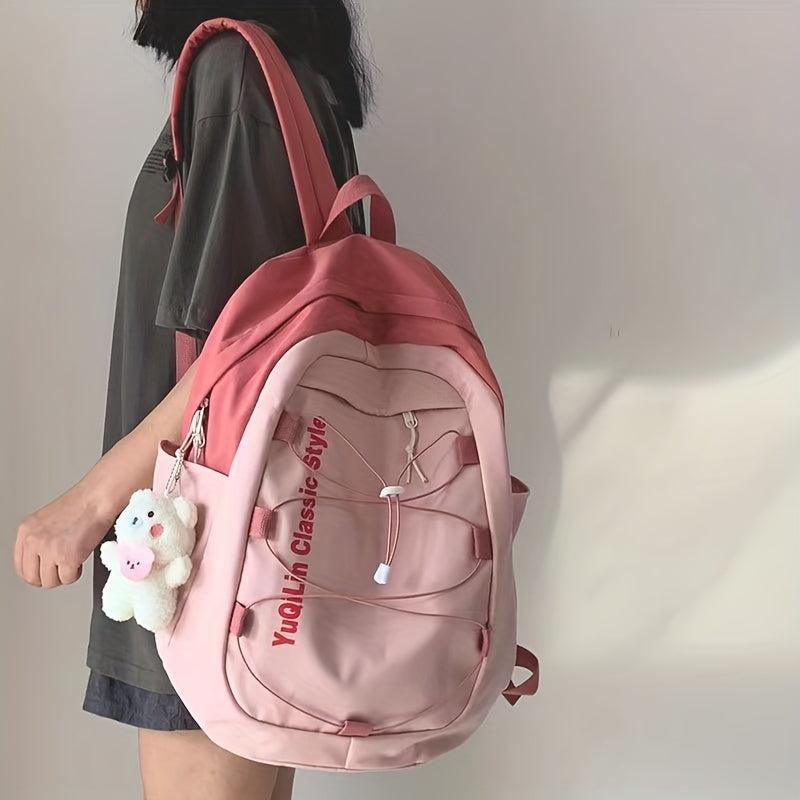 Rop Decor Large Capacity Preppy Backpack