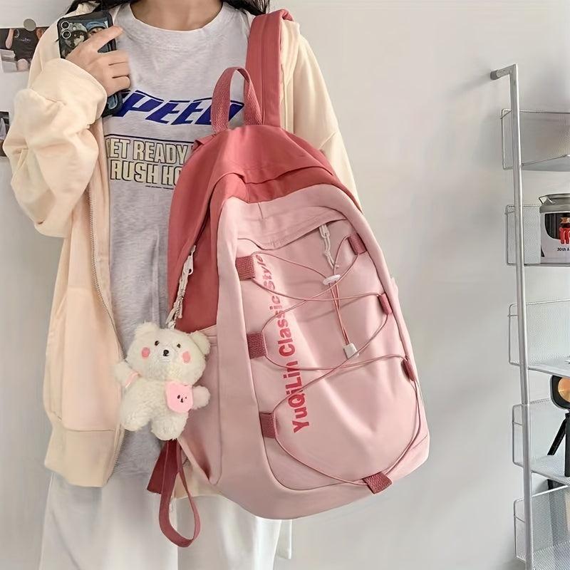 Rop Decor Large Capacity Preppy Backpack