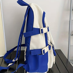 Casual Zipper Backpack Large Capacity Rucksack School Bag