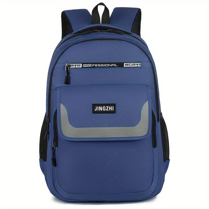 Large Capacity Preppy Backpack Nylon Waterproof Lightweight Laptop Daypack
