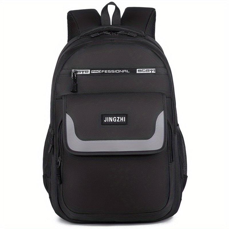 Large Capacity Preppy Backpack Nylon Waterproof Lightweight Laptop Daypack