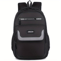 Large Capacity Preppy Backpack Nylon Waterproof Lightweight Laptop Daypack