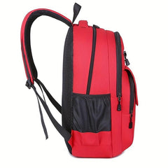 Large Capacity Preppy Backpack Nylon Waterproof Lightweight Laptop Daypack