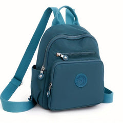 Solid Preppy Backpack Durable Lightweight School Daypack