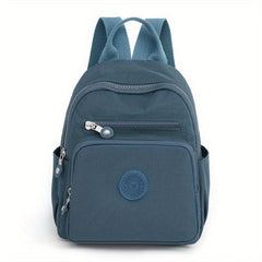 Solid Preppy Backpack Durable Lightweight School Daypack