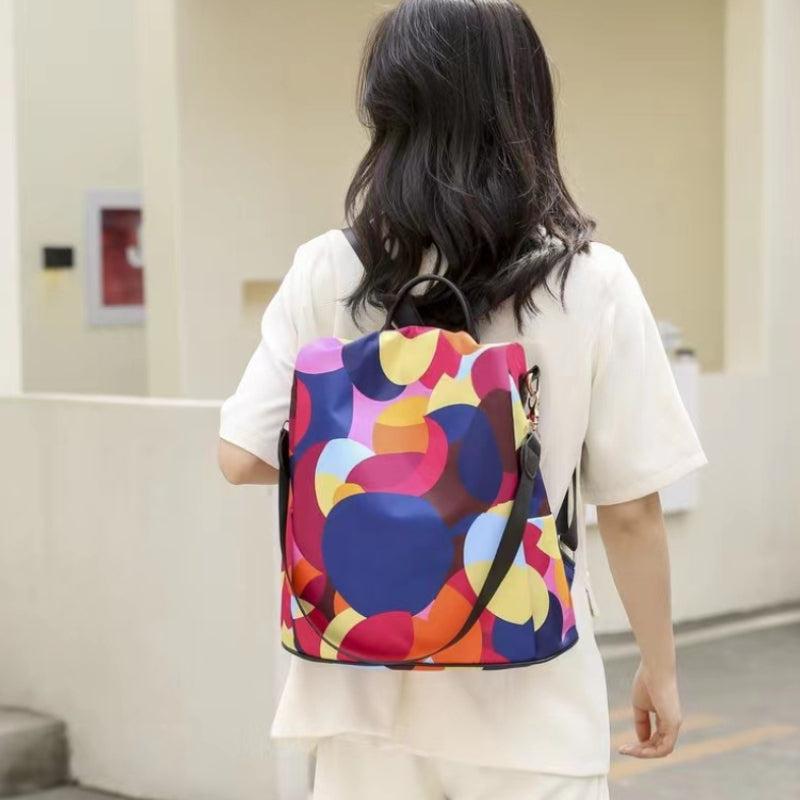 Colorful Large Capacity Backpack Oxford Durable Lightweight School Backpack