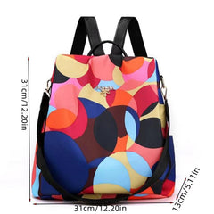 Colorful Large Capacity Backpack Oxford Durable Lightweight School Backpack