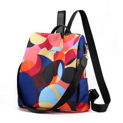 Colorful Large Capacity Backpack Oxford Durable Lightweight School Backpack