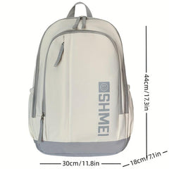 Letter Graphic Backpack Preppy Style School Bag Large Capacity