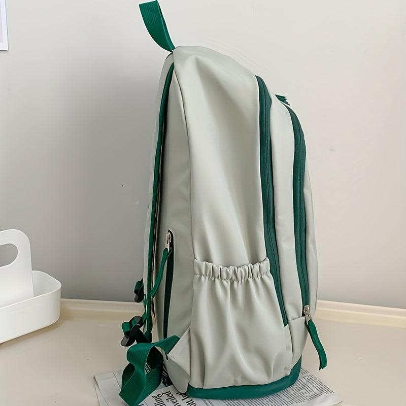 Letter Graphic Backpack Preppy Style School Bag Large Capacity