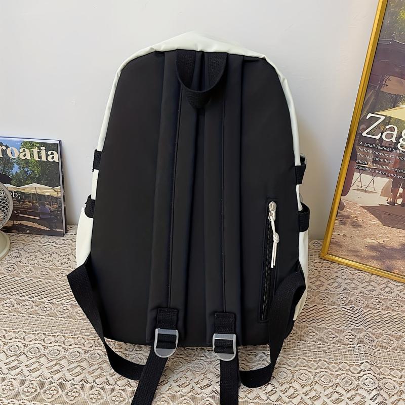 Mesh Pockets Front Backpack Laptop Rucksack Travel Schoolbag