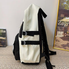 Mesh Pockets Front Backpack Laptop Rucksack Travel Schoolbag