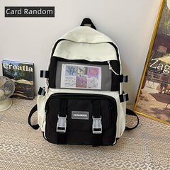 Mesh Pockets Front Backpack Laptop Rucksack Travel Schoolbag