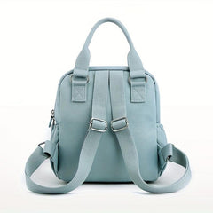 Letter Patch Mini Backpack for Women - Casual School Bag