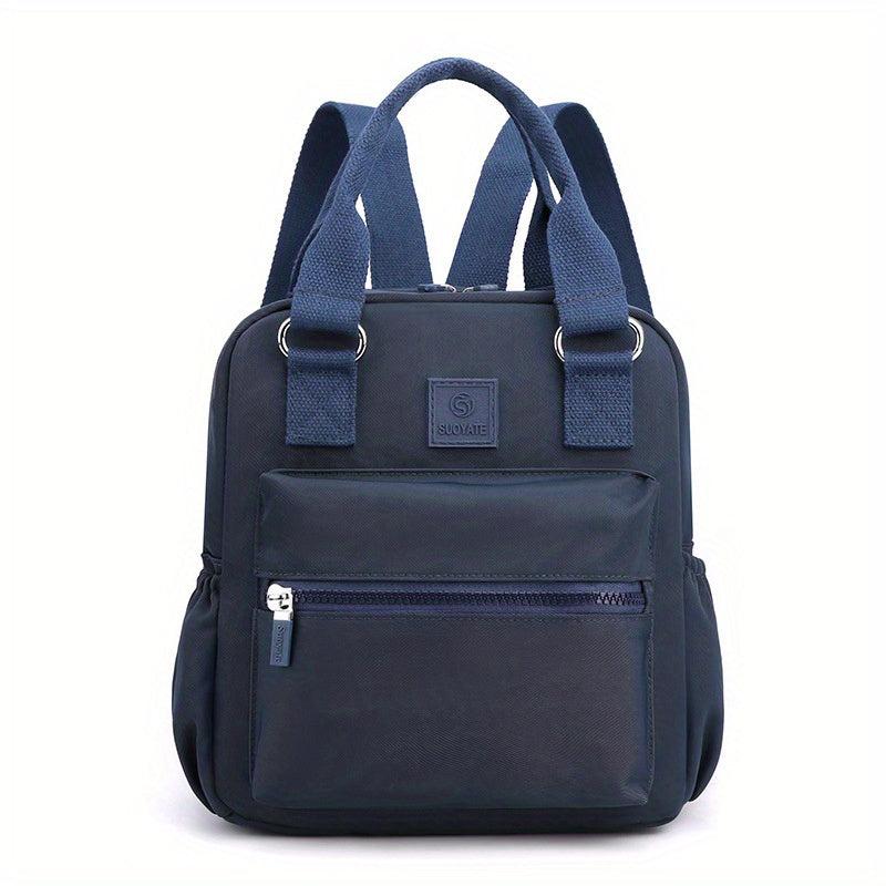 Letter Patch Mini Backpack for Women - Casual School Bag