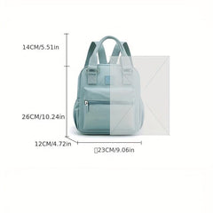 Letter Patch Mini Backpack for Women - Casual School Bag