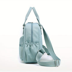 Letter Patch Mini Backpack for Women - Casual School Bag