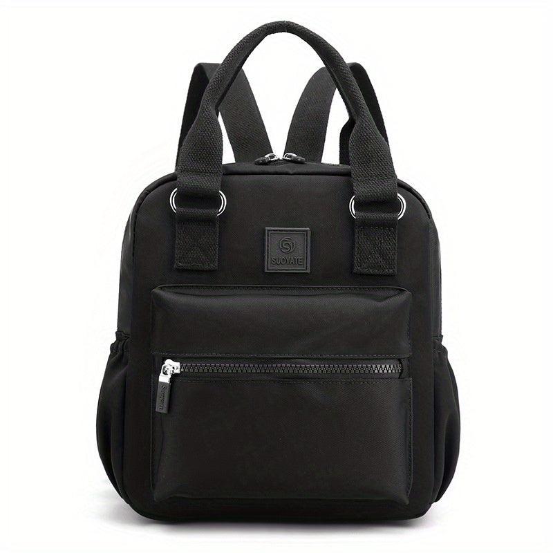 Letter Patch Mini Backpack for Women - Casual School Bag
