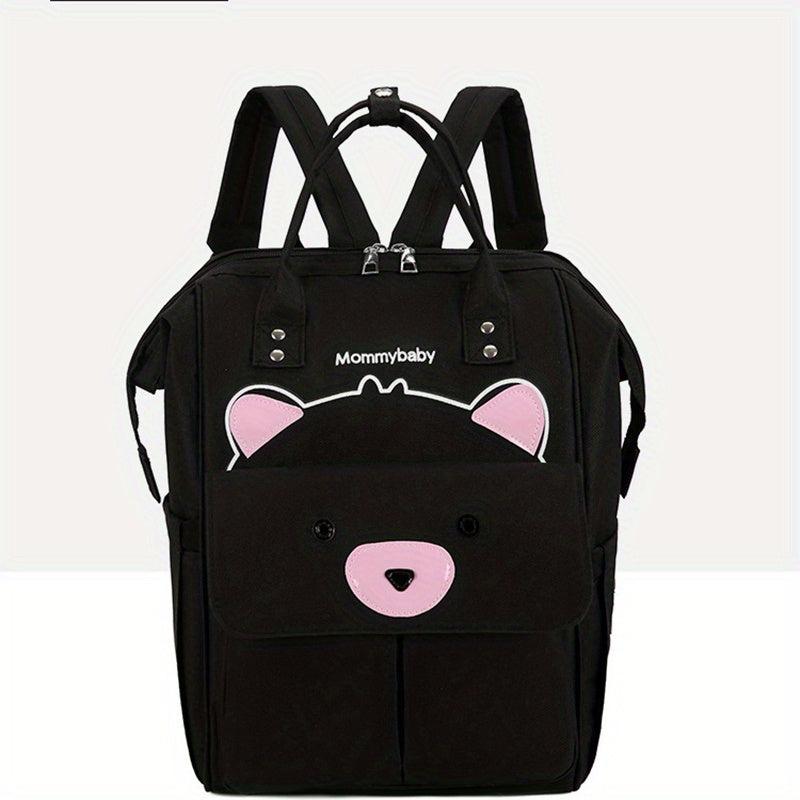 Bear Pattern Diaper Bag Lightweight Mummy Backpack