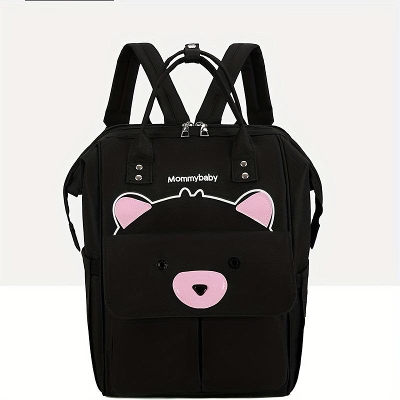 Bear Pattern Diaper Bag Lightweight Mummy Backpack