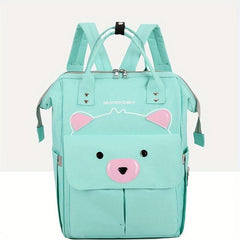 Bear Pattern Diaper Bag Lightweight Mummy Backpack