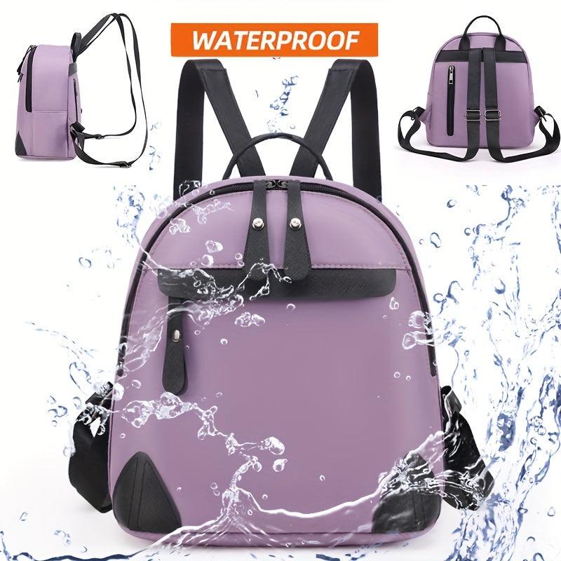 Mini Waterproof Nylon Backpack College Daypack 24x25x14cm