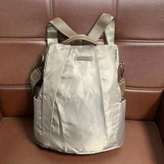 Minimalist Casual Zipper Backpack Lightweight Solid Rucksack