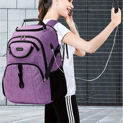 Large Capacity Travel Backpack Waterproof Laptop Daypack with USB Charging Port