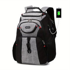 Large Capacity Travel Backpack Waterproof Laptop Daypack with USB Charging Port