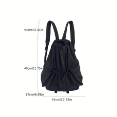 Nylon Drawstring Backpack Lightweight Travel Camping Hiking Daypack